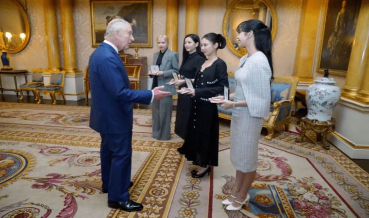 BLACKPINK receive honorary MBEs from Britain's King Charles