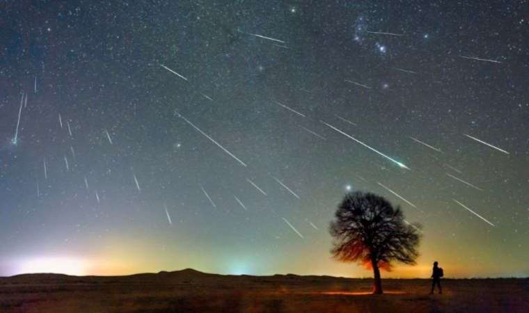 Perseid meteor shower lights up the sky