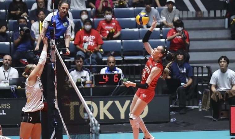 Turkish women's volleyball team defeat Belgium to win all 7 group matches