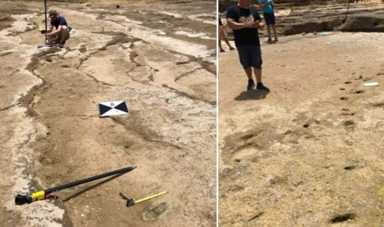 Prehistoric giants: 90,000-year-old footprints suggest tall ancestors