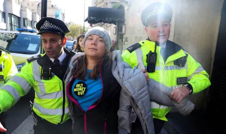 Greta Thunberg stands trial in London over oil protest