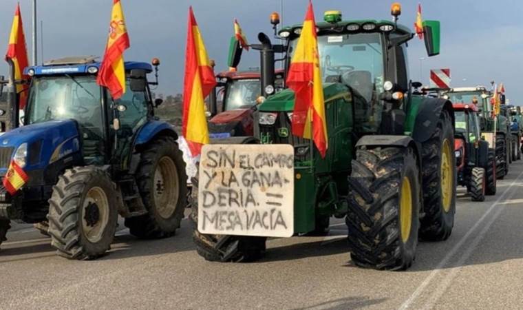 Spanish farmers join Europe-wide protests