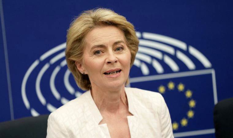 EU's von der Leyen vows defence push, climate continuity in bid for second term