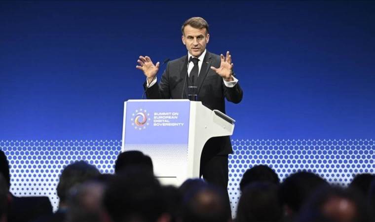 Macron calls for 'massive' acceleration of AI adoption i