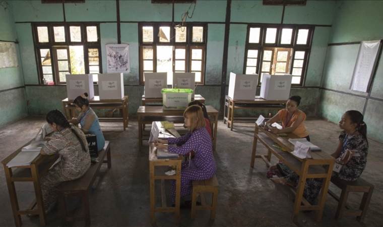 Voting underway in final phase of Myanmar's general elec Voting underway in final phase of Myanmar's general elec