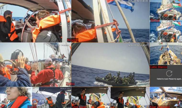 Global Sumud Flotilla says Israeli army vessels Global Sumud Flotilla says Israeli army vessels