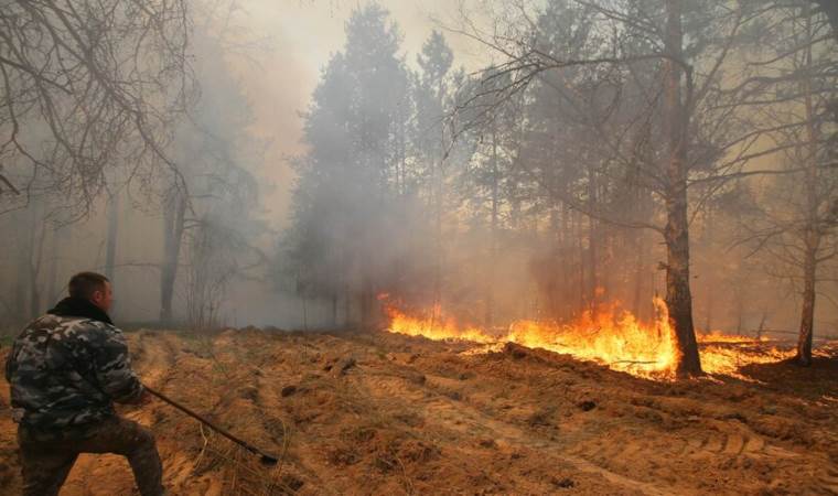 Massive forest fire breaks out in Ukraine’s Chernobyl