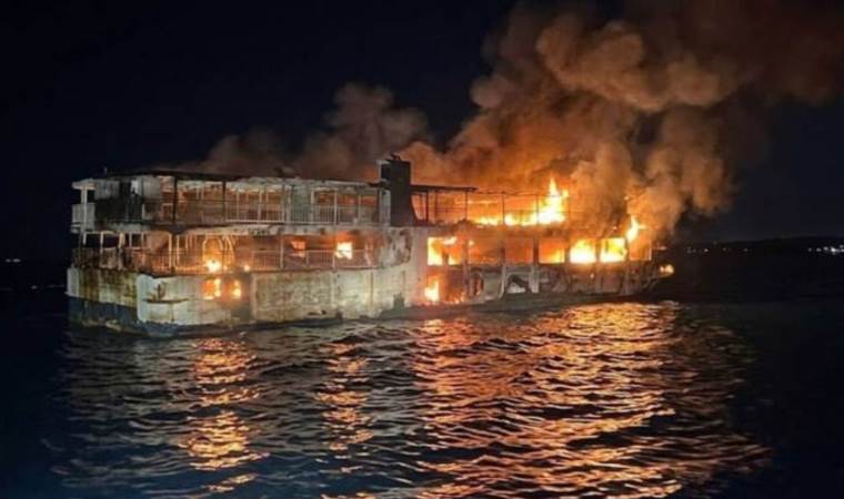 5 dead, 87 missing after ferry fire in western